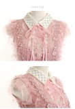 画像21: XSサイズあり【ROBE de FLEURS/ローブドフルール】ビジュー襟/ フラワーレース/ タイト/ ミニドレス/ キャバドレス[OF2] (21)