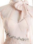 画像2: Lサイズあり【DEA. by ROBE de FLEURS/ディアバイローブドフルール】チュールスリーブ/ 長袖/ 袖あり/ レース/ タイト/ ミニドレス/ キャバドレス[OF2] (2)