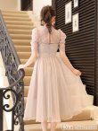 画像7: Lサイズあり【DEA. by ROBE de FLEURS/ディアバイローブドフルール】チュールxレースブラウスセット/ パフスリーブ/ キャミソール/ フレア/ ミモレ丈/ ワンピース/ キャバドレス[OF2] (7)