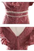 画像13: Lサイズあり【DEA. by ROBE de FLEURS/ディアバイローブドフルール】刺繍レース/ フリル/ レース/ 変形スカート/ タイト/ ミニドレス/ キャバドレス[OF2] (13)