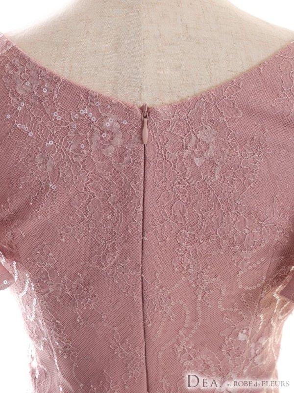 画像13: Lサイズあり【DEA./ディア】マーメイド/ 総レース/ フリル/ ワンピース/ 膝丈/ ミディアム/タイト/ ミニドレス/ キャバドレス【OF08】 (13)