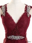 画像12: XSサイズあり【ROBE de FLEURS Glossy/ローブ・ド・フルール グロッシー】ブロックチュール/ ビジュー/ レース/ タイト/ ミニドレス/ キャバドレス[OF2] (12)