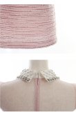画像15: XSサイズあり【ROBE de FLEURS/ローブドフルール】ラメツイード/ ビジュー/ 襟つき/ 台形スカート/ ミニドレス/ キャバドレス[OF2] (15)