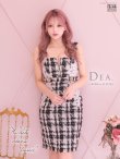 画像3: Lサイズあり【DEA. by ROBE de FLEURS/ディアバイローブドフルール】ツイード/ ノースリーブ/ タイト/ ミニドレス/ キャバドレス[OF2] (3)