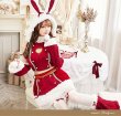 画像3: 【即日発送！】【クリスマスコスプレ7点セット】【Malymoon/マリームーン】ラブスペルニットバニーサンタ【フリーサイズ/2カラー】[HC03] (3)