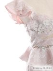 画像11: Lサイズあり【ROBE de FLEURS/ローブドフルール】立体フラワー/ シアー/ レース/ ペプラム/ タイト/ ミニドレス/ キャバドレス[OF2] (11)
