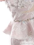 画像12: Lサイズあり【ROBE de FLEURS/ローブドフルール】立体フラワー/ シアー/ レース/ ペプラム/ タイト/ ミニドレス/ キャバドレス (12)