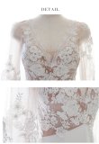 画像14: Lサイズあり【ROBE de FLEURS Glossy/ローブ・ド・フルール グロッシー】刺繍レース /チュールスリーブ/長袖 / タイト/ ミニドレス/ キャバドレス[OF2] (14)