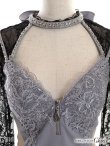 画像11: XS〜Lサイズあり【ROBE de FLEURS Glossy/ローブ・ド・フルール グロッシー】バストジップ/ ZIP レーススリーブ/ 七分袖/ 長袖/ 袖あり/ タイト/ ミニドレス/ キャバドレス[OF2] (11)