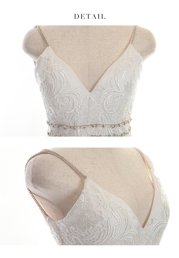 画像13: 【Glossy/グロッシー】バックチュール/ アシンメトリー/ ケミカルレース/ キャミソール/ タイト/ ミニドレス/ キャバドレス【HC02】 (13)