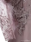 画像18: XSサイズあり【ROBE de FLEURS Glossy/ローブ・ド・フルール グロッシー】長袖/ フラワーレース/ ブロックチュール/ バストカット/ タイト/ ミニドレス/ キャバドレス[OF2] (18)