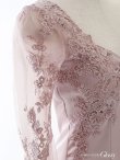 画像12: 【XSサイズあり】【Glossy/グロッシー】フラワーチュール/ 長袖/ ワンカラー/ タイト/ ミニドレス/ キャバドレス[OF2] (12)