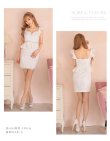 画像6: Lサイズあり【ROBE de FLEURS/ローブドフルール】立体フラワーモチーフ/ ペプラム/ タイト/ ミニドレス/ キャバドレス[OF2] (6)