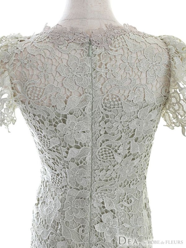 画像16: Lサイズあり【DEA./ディア】マーメイド/ フローラルレース/ ミディアム丈/ キャバドレス【OF08】 (16)