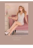 画像2: sugarコラボ商品☆【XS-Lサイズあり】【ROBE de FLEURS Glossy/ローブ・ド・フルール グロッシー】ラメツイード/ ジップ/ ZIP フロントロックデザイン/ ジップ/ ZIPタイト/ ミニドレス/ キャバドレス[OF2] (2)