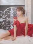 画像29: 【IRMA/イルマ】リボン/ ワンショル/ ベア/ フリル/ ビジュー/ パール/ タイト/ ミニドレス/ キャバドレス[OF2A] (29)