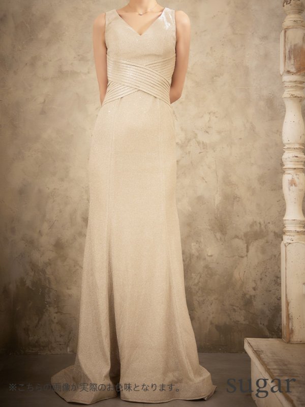 画像9: Lサイズあり【JEAN MACLEAN/ジャンマクレーン】マーメイド/ ラメ/ ワンカラー/ ロングドレス /キャバドレスlong[OF2A] (9)