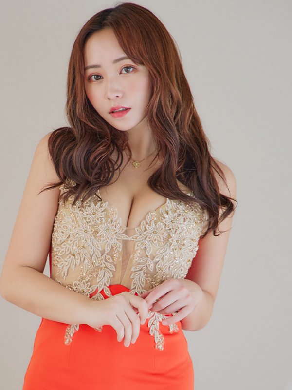 画像14: XSサイズあり【IRMA/イルマ】刺繍レース/ フラワーレース/ 切り替え/ シアー/ キャミソール/ Vネック/ タイト/ ミニドレス/ キャバドレス【HC02】 (14)