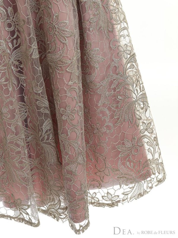 画像10: Lサイズあり【DEA./ディア】2WAY襟付き/ レース/ ノースリーブ/ クラシック/ ワンピース/ ひざ丈/ ミディアム/ キャバドレス【OF08】 (10)