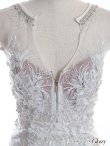 画像13: XSサイズあり【ROBE de FLEURS Glossy/ローブ・ド・フルール グロッシー】フロントジップ/ ZIP 刺繍レース/ 袖あり/ ストレッチ/ タイト/ ミニドレス/ キャバドレス[OF2] (13)