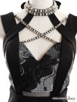 画像8: XS〜Lサイズあり【ROBE de FLEURS Glossy/ローブ・ド・フルール グロッシー】バストクロス/ 変形スカート/ ケミカルレース/ ストレッチ/ タイト/ ミニドレス/ キャバドレス[OF2] (8)