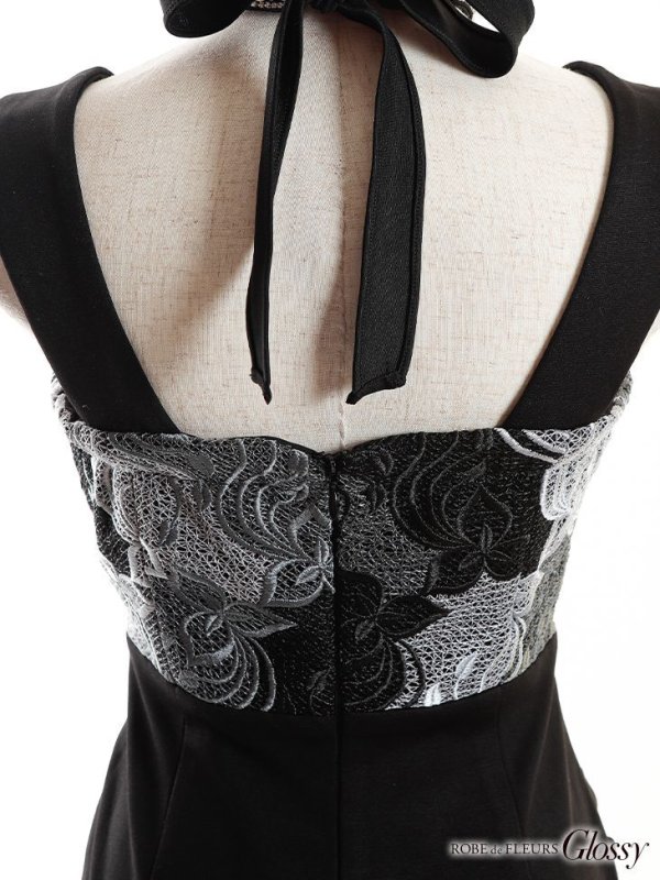 画像11: XS?Lサイズあり【Glossy/グロッシー】バストクロス/ 変形スカート/ ケミカルレース/ ストレッチ/ タイト/ ミニドレス/ キャバドレス【OF08】 (11)