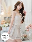 画像30: 【NIGHTS掲載】XS-Lサイズあり【ROBE de FLEURS/ローブドフルール】ダブルボタン/ 襟付き/ ノースリーブ/ フレア/ ミニドレス/ キャバドレス[OF08] (30)