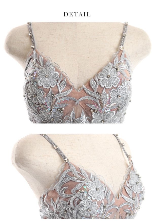 画像6: 【Glossy/グロッシー】レース/ キャミソール/ フラワーモチーフ/ タイト/ ミニドレス/ キャバドレス【HC02】 (6)