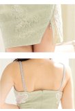 画像14: XSサイズあり【ROBE de FLEURS Glossy/ローブ・ド・フルール グロッシー】ウエストチュール/ フラワーレース/ ジップ ZIP/ キャミ/ タイト/ ミニドレス/ キャバドレス[OF2] (14)