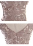 画像13: XS〜Lサイズあり【DEA. by ROBE de FLEURS/ディアバイローブドフルール】ワンピース/ ケミカルレース/ ノースリーブ/ タイト/ ひざ丈/ ミディアムドレス/ キャバドレス[OF2] (13)