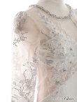 画像28: XSサイズあり【ROBE de FLEURS Glossy/ローブ・ド・フルール グロッシー】アメスリ/ ビジュー/ 刺繍レース/ サイドシアー/ チュールスリーブ/ 長袖/ 袖あり/ アシメ/ タイト/ ミニドレス/ キャバドレス[OF2] (28)