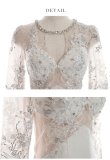 画像30: XSサイズあり【ROBE de FLEURS Glossy/ローブ・ド・フルール グロッシー】アメスリ/ ビジュー/ 刺繍レース/ サイドシアー/ チュールスリーブ/ 長袖/ 袖あり/ アシメ/ タイト/ ミニドレス/ キャバドレス[OF2] (30)