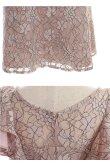 画像18: Lサイズあり【DEA. by ROBE de FLEURS/ディアバイローブドフルール】ワンピース/ 総レース/ パール/ フリル袖/ 袖あり/ 膝丈/ フレア/ミディアム/ キャバドレス[OF2] (18)