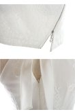 画像20: XS-Lサイズあり【ROBE de FLEURS Glossy/ローブ・ド・フルール グロッシー】ワンショル/ ジップxフープ/ フラワーレース/ アシンメトリー/ タイト/ ミニドレス/ キャバドレス[OF2] (20)