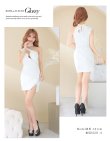 画像7: XS-Lサイズあり【ROBE de FLEURS Glossy/ローブ・ド・フルール グロッシー】ワンショル/ ジップxフープ/ フラワーレース/ アシンメトリー/ タイト/ ミニドレス/ キャバドレス[OF2] (7)