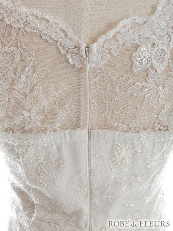 画像11: XS?Lサイズあり【ROBE de FLEURS/ローブドフルール】ウエストビジュー/ シースルーレース/ フリルスリーブ/ 台形スカート/ ミニドレス/ キャバドレス ピンク[OF08] (11)