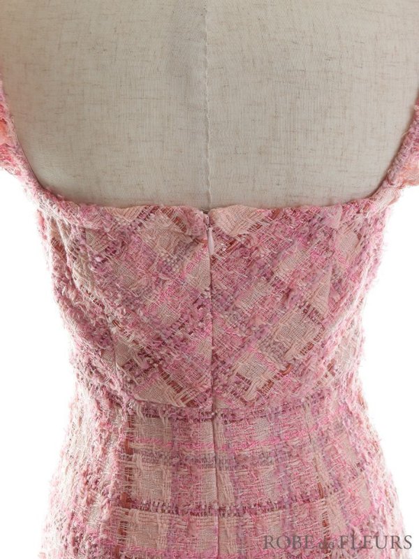 画像11: XSサイズあり【ROBE de FLEURS/ローブドフルール】ラメツイード/ 大粒ビジュー/ フリル/ タイト/ ミニドレス/ キャバドレス[OF08] (11)