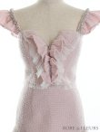 画像12: XSサイズあり【ROBE de FLEURS/ローブドフルール】スプリングツイード/ パール/ フリル/ セットアップ/ ミニドレス/ キャバドレス[OF2] (12)