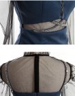 画像6: XSサイズあり【ROBE de FLEURS Glossy/ローブ・ド・フルール グロッシー】チュールスリーブ/ 袖あり/ 長袖/ ストレッチ/ タイト/ ミニドレス/ キャバドレス[OF2] (6)