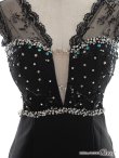 画像9: 【ROBE de FLEURS Glossy/ローブ・ド・フルール グロッシー】スパンコール付きレース/ ノースリーブ/ ストレッチ/ サイドチュール/ タイト/ ミニドレス/ キャバドレス[OF2] (9)