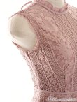 画像11: Lサイズあり【DEA. by ROBE de FLEURS/ディアバイローブドフルール】マーメイド/ ケミカルレース/ ノースリーブ/ ワンピース/ ミモレ丈/ ミディアムドレス/ キャバドレス[OF2] (11)