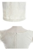 画像17: 【ROBE de FLEURS/ローブドフルール】ビジュー/ サイドシアー/ レース/ 立体フラワー/ ノースリーブ/ タイト/ ミニドレス/ キャバドレス[OF2] (17)