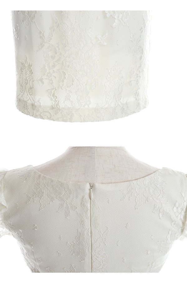 画像14: 【ROBE de FLEURS/ローブドフルール】ビジュー/ サイドシアー/ レース/ 立体フラワー/ ノースリーブ/ タイト/ ミニドレス/ キャバドレス[OF08] (14)