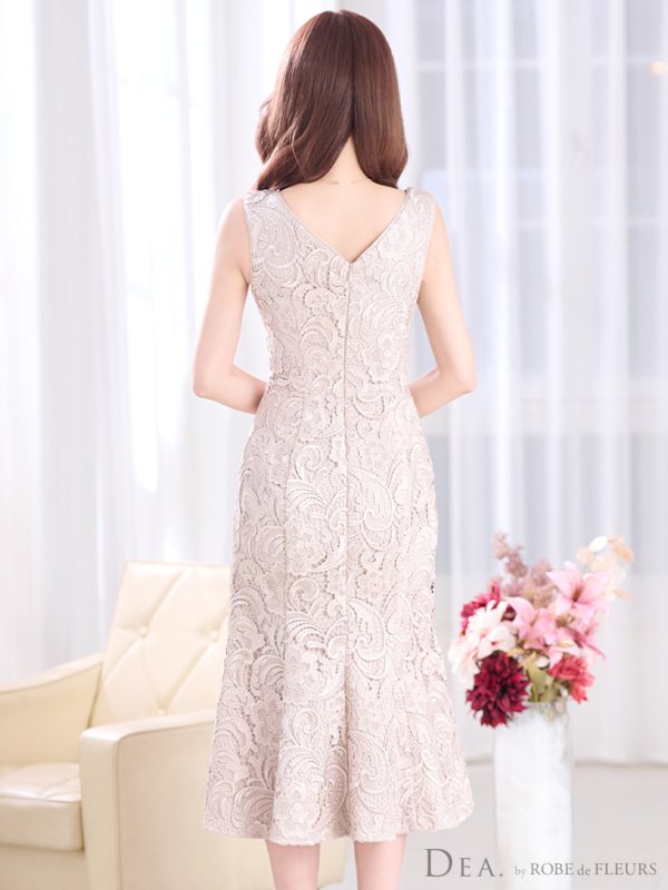 画像14: Lサイズあり【DEA./ディア】ケミカルレース/ マーメード/ ミディアム丈/ ワンピース/ キャバドレス【OF08】 (14)