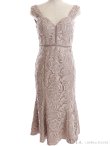 画像12: Lサイズあり【DEA.by ROBE de FLEURS/ディアバイローブドフルール】ケミカルレース/ マーメード/ ミディアム丈/ ワンピース/ キャバドレス[OF2] (12)