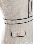 画像11: XS-Lサイズあり【ROBE de FLEURS/ローブドフルール】ツイード/ リボン/ 襟つき/ 台形スカート/ ミニドレス/ キャバドレス[OF2] (11)