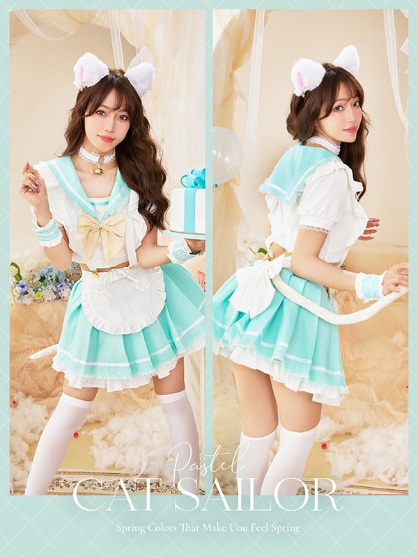 画像12: 【即日発送】キャンディテールセーラーキャット【マリームーン】【ハロウィンコスプレ9点セット】【フリーサイズ/3カラー】[HC03] (12)