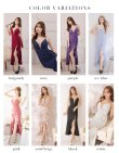 画像50: 【ROBE de FLEURS Glossy/ローブ・ド・フルール グロッシー】マーメイド/ バックレースアップ/ キャミ/ ビジュー/ アシンメトリーフリル/ タイト/ マキシ丈/ キャバドレス[OF2] (50)