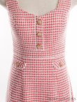画像17: XSサイズあり【ROBE de FLEURS/ローブドフルール】ツイード/ 千鳥柄ラメ/ チェック/ 台形スカート/ ミニドレス/ キャバドレス[OF2] (17)