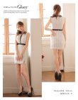 画像10: XS-Lサイズあり☆【ROBE de FLEURS Glossy/ローブ・ド・フルール グロッシー】襟フロントジップ/ ツイード/ ハイウエスト/ レザー/ タイト/ ミニドレス/ キャバドレス[OF2] (10)